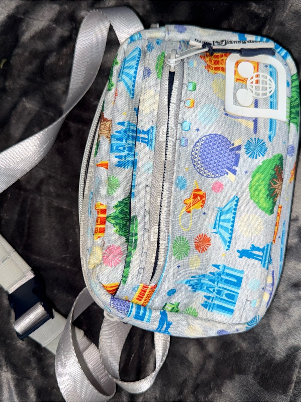 Walt Disney World waist pouch in Theme Park Print